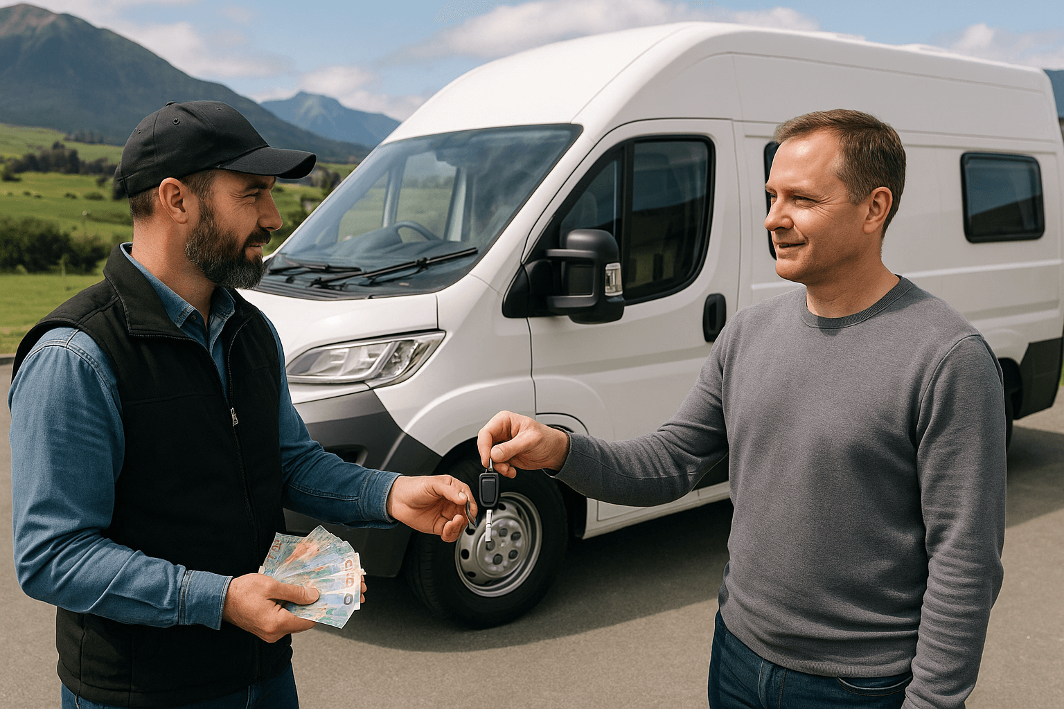 pros cons online offline campervan sales